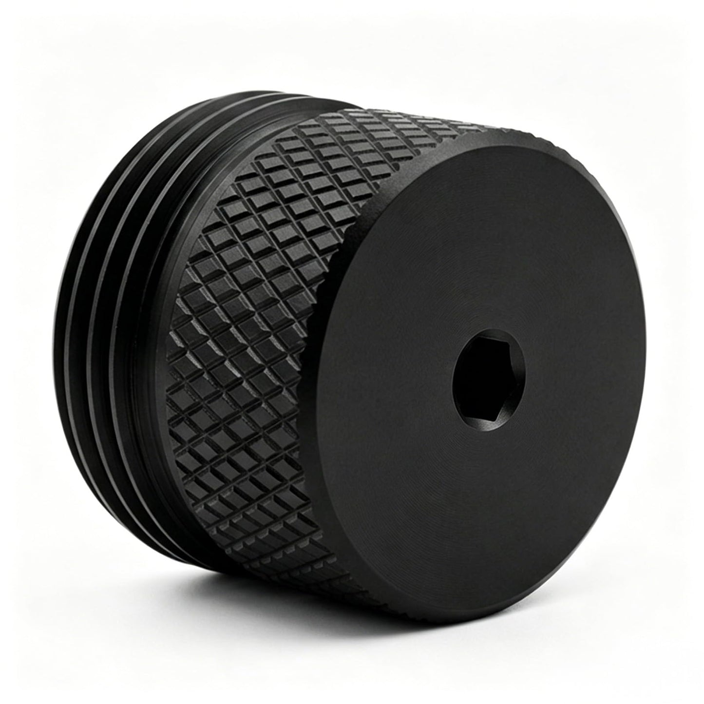 LZXUNG CO2 Fast Cap Adapter Compatible with BYRNA CL,Quick Release Accessories for CO2 Cylinder,Extended Grip Design,More Grip Area,No Tools Required,Black Aluminum CO2 Quick-Release Cover Adapter