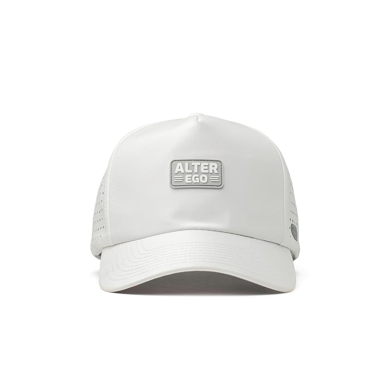 Alter Ego Traveler Splash Performance Hat – White/Grey One Size, Lightweight Water-Repellent Cap
