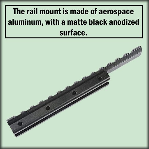 Gotical Low Profile 11mm / 3/8" Dovetail to Picatinny Rail Adapter Converter Durable Item longlasting (14 Slot Extension Low Profile Rail) Durable