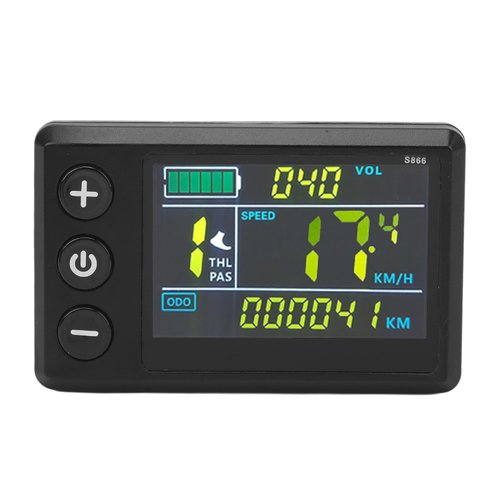 Electric Bike LCD Display Meter ABS LCD S866 Electric Scooter Color Screen Display Control Panel for Lithium Modification Accessories
