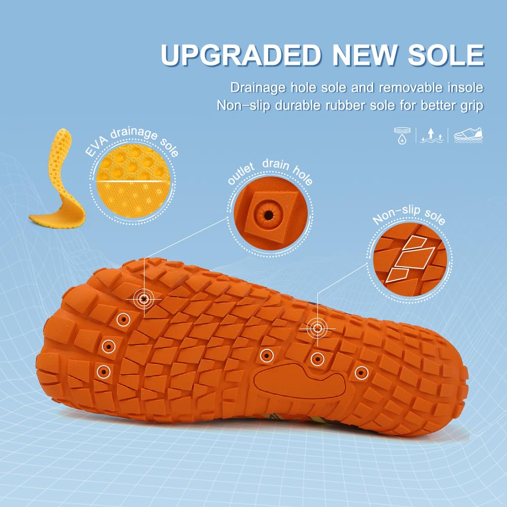 Water Shoes for Women Men Barefoot Shoes Mens Womens Beach Swim Shoes Quick-Dry Aqua River Pool