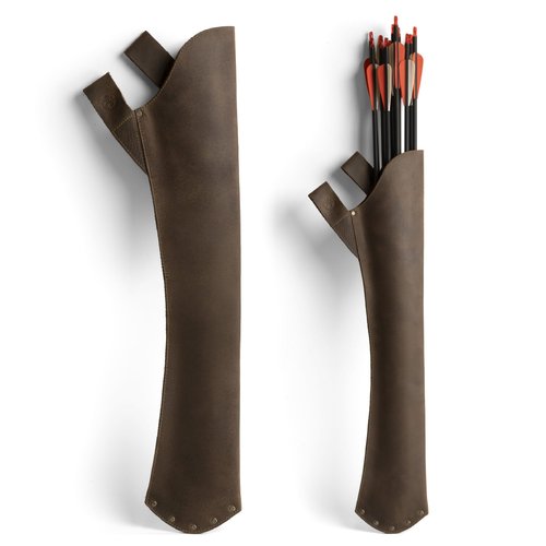 Leather Hip Quiver for Arrows, Hunting Quiver Arrow Holder, Archery Quivers Holder, Best Compound Bow Arrow Quiver for Recurve Bow, Youth Adult Back Quiver, Durable Design for Archery Crossbow Quiver