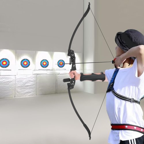 Recurve Bow and Arrow Set with Sight,54.33” Archery Bows for Adults & Youth Beginner Right Hands 40lbs Archery Set for Outdoor Training Practice,5 Arrows,Arm Guard,Finger Guard,Arrow Bag