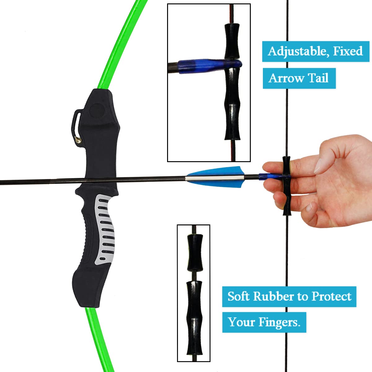45" Youth Bow and Arrows Set for Kids 8-12 Teens Recurve Archery Beginner Gift Longbow Kit 9 Arrows, 4 Target Face Toy for Backyard Game Age 12-14 14-16 Green