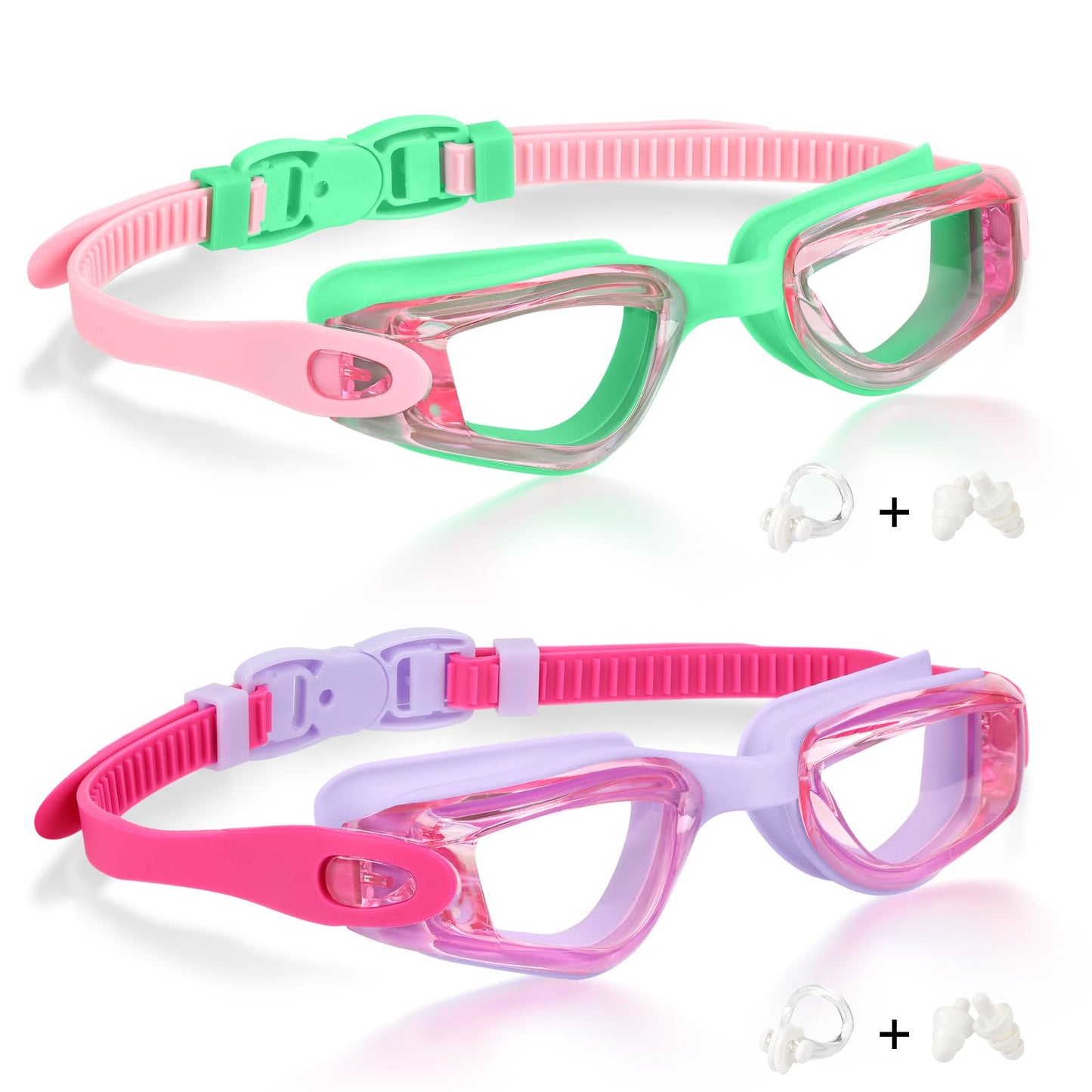 Aegend Swim Goggles for Kids Youth 3-14 Anti-Fog Anti-UV Comfort Fit Goggles for Swimming