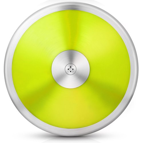 Wettarn 1.6 kg Sports Training Discus Man Women Discus Track and Field Discuses Track and Field Equipment (Yellow)