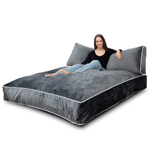 Milliard Deluxe Crash Pad, Bean Bag Couch, Sensory Pad with Foam Blocks for Kids and Adults with Washable Cover (5 feet x 4.5 feet)