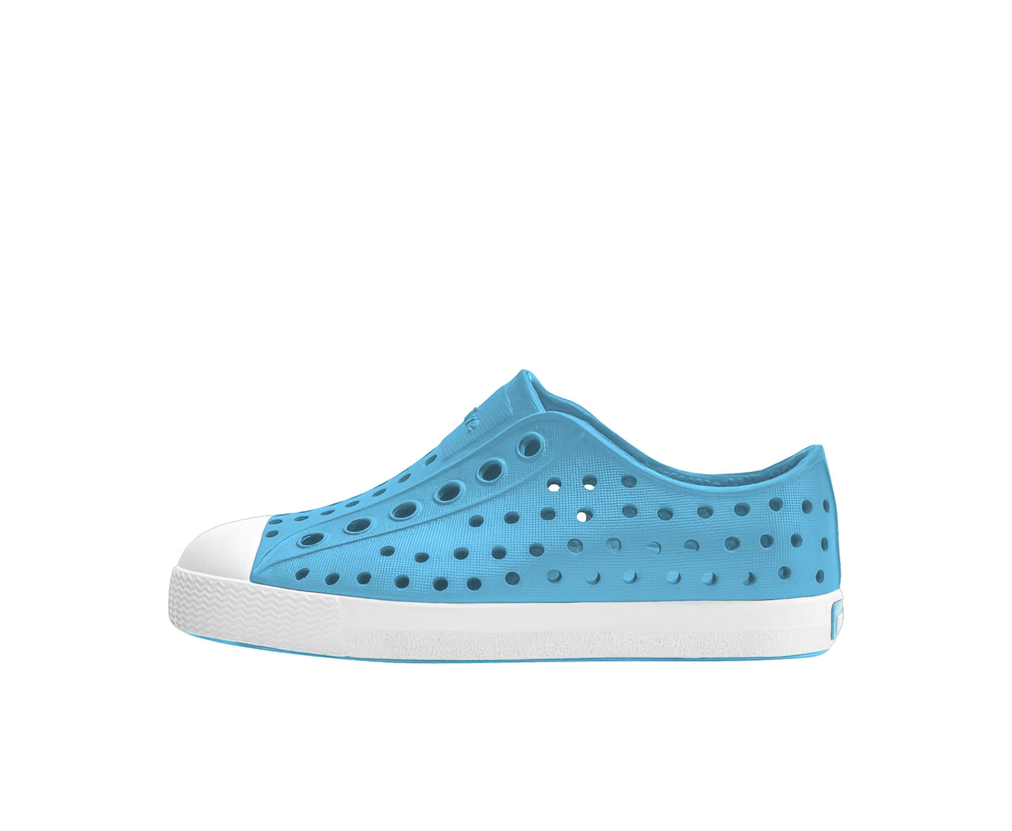 Native Shoes Unisex-Kids Jefferson Sneakers, Aquarius Blue/Shell White, 2 Little Kid