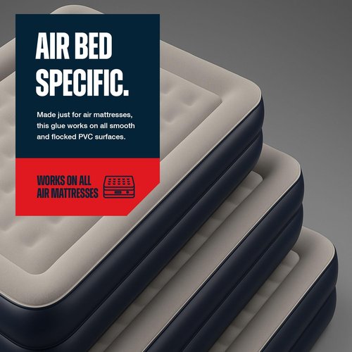 East Bay Air Mattress Patch Kit | PVC Glue for Air Bed | Air Mattress Repair Patch Kit | Ultimate Strength PVC Patch/Vinyl Patch Kit | Easy Application, Quick Repair & High Durability