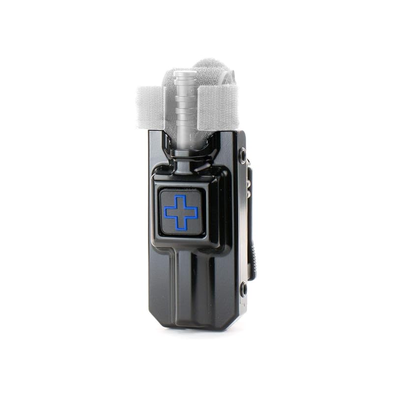 Eleven 10 Rigid TQ Case for C-A-T Tourniquet - High Gloss Black, Belt Attachment, No Tourniquet Included