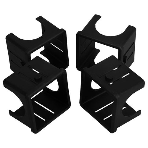 HONMEET 4pcs Fitness Equipment Replacement Part Hollowed Square Tube Sleeve Insert for Exercise Machines Tube Conversion Fitting for Stability and Noise Reduction