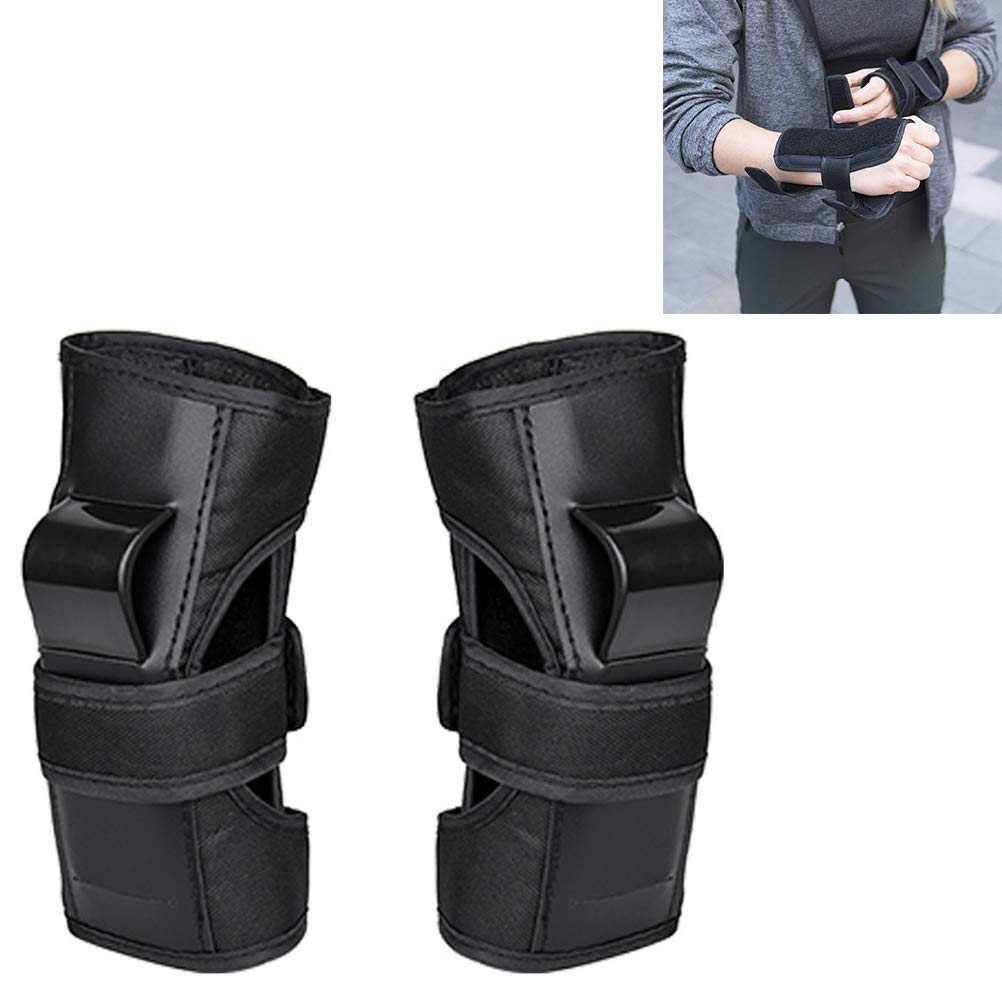 ICRPSTU 1 Pair Wrist Guard Protective Gear for Roller Skating Skateboarding Wristsavers Brace Protective Gear for Adults Kids Youth (L)