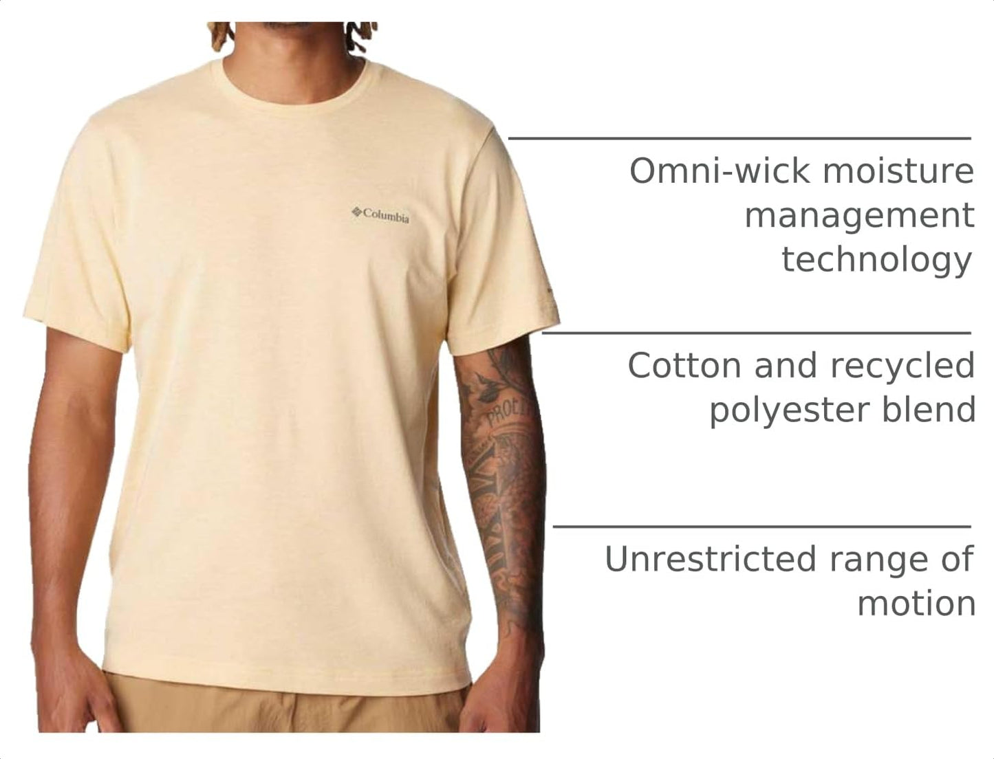 Columbia Men's Thistletown Hills Short Sleeve, Light Camel Heather, 1X