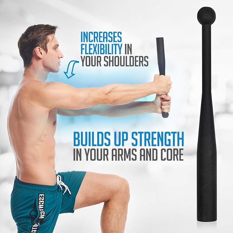 Logest 5lb Steel Exercise Clubbell - Heavy Duty Indian Mace | 2-Piece Set Included