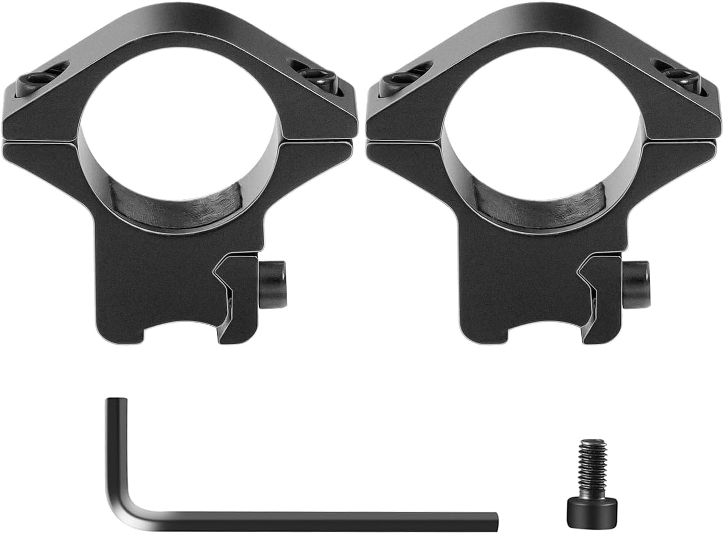 1'' Dovetail Scope Rings, 2 Pack High Profile or Medium Profile 1 Inch Scope Mount Rings for 11mm Dovetail Rails