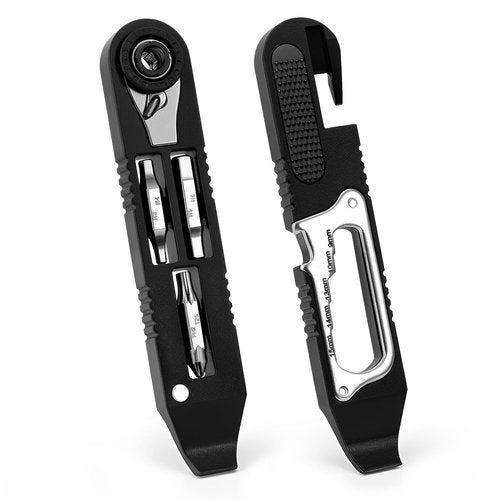 Gylbuz Bike Tire Levers Kit - 14 IN 1 Portable Bike Multitool with Mini Ratchet Wrench, Bike Tire Levers, Cone Wrenches & File Blade for MTB, Road Bicycle