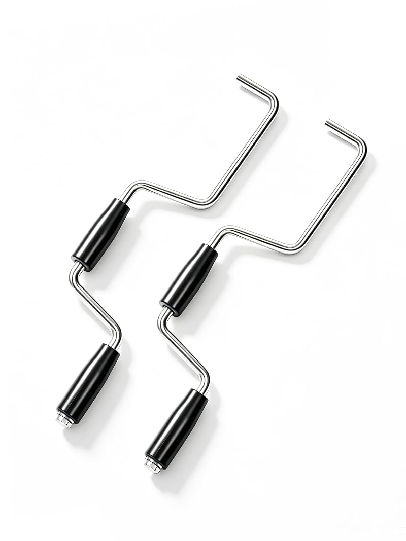 Hand Power Strap Winder for Flatbed Trailer – 2 Pack, Quality Life Winch Strap Roller