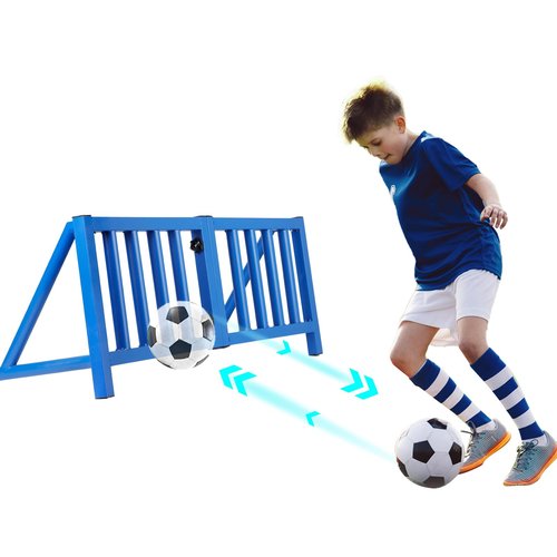 Soccer Rebounder Board with Metal Frame, Adjustable Angles/Heights, Portable Storage Design, Soccer Training Equipment for Precision Passing/Shooting Drills