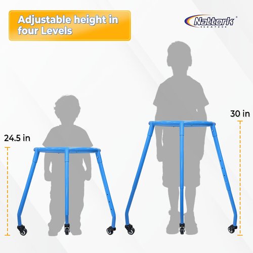 Nattork Skate Trainer,Roller Skate Mate Aid Support with Adjustable for Kids Boys or Girl, Outdoor Roller Inline Skating Beginners Blue