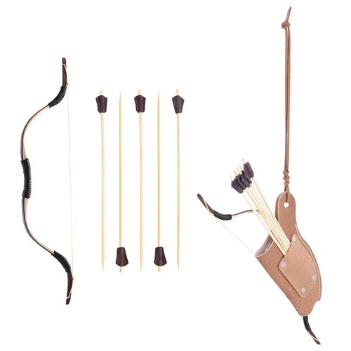 ZSHJGJR Recurve Bow and Arrow Set Model Wood Handmade Bow Model Art Craft Collectible for Car & Wall Hanging Decorating,Collectibles,Decoration Items Home Office Decorating Archery Gift