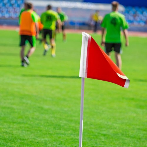 Mepase 8 Pcs Soccer Corner Flags - Referee Flags for Football Field Training and Practice