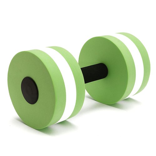 candlejeeft 2PCS Aquatic Exercise Dumbells, Pool Aquatic Fitness Barbells High Density EVA Foam Water Aerobics Weight Loss Pool Fitness Water Exercise Dumbbell Set