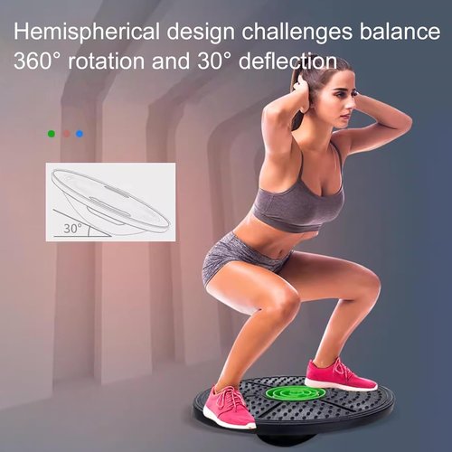 Balance Board Maze, 10°-30° Tilt Non-Slip Round Fitness Wobble Boards, Core Strength Stability, Yoga/Pilates For Home Gym Office (Purple,1*pcs)