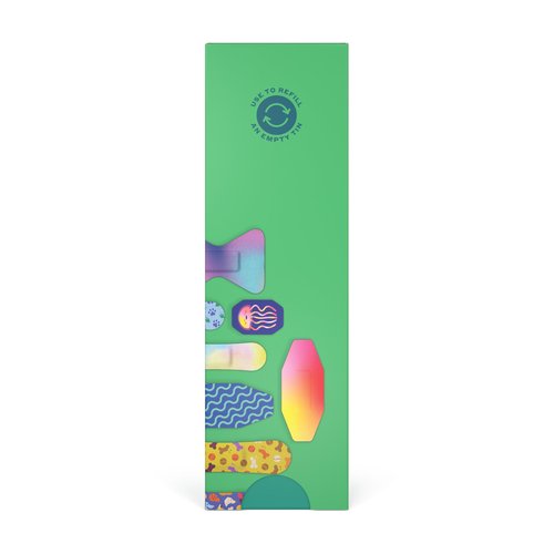 Welly Bandage Family Pack | Adhesive Flexible Fabric & Waterproof Bandages | Assorted Shapes and Patterns for Minor Cuts, Scrapes, and Wounds - 80 Count