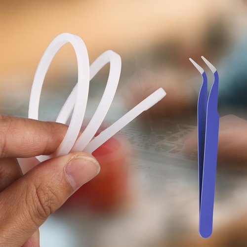 BOXOB 8pcs Replacement Gasket for Hydro Flask Wide Mouth Flip Lid Cap, Silicone O Ring Gasket Leak-Proof Seal Stoppers with Tweezers for 12/16/24/32/40oz Water Bottles