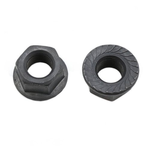 Meuey Lyot -Bicycle Hub 3/8 Inch Black Flange Shaft Nut Kits, with Front and Rear Bicycle Wheel Safety Washers -8psc