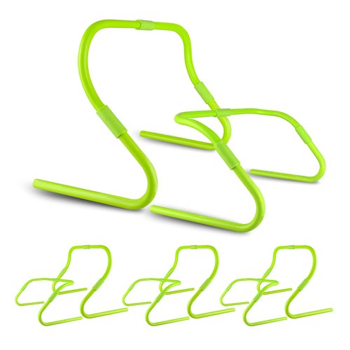 CAIKEI Agility Speed Hurdles Upgraded Training Hurdles Adjustable Height,Ultra Durable All-in-One Speed Hurdles with Carrying Handle, 6 Pack
