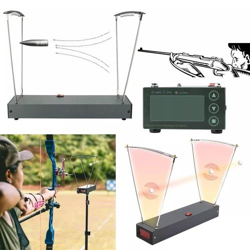 Wesitde Precision Shooting Speed Meter, Ballistic Slingshot Chronograph Bullet Bow Arrow Velocity Meter Measurement Tool with Tripod