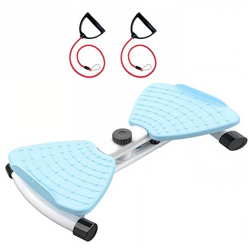 HOTSWEAT Waist Twisting Machine, Waist Twister, Twist Boards for Exercise with Resistance Bands, Noiseless Ab Twister Machine for Women Belly Fat (Blue)
