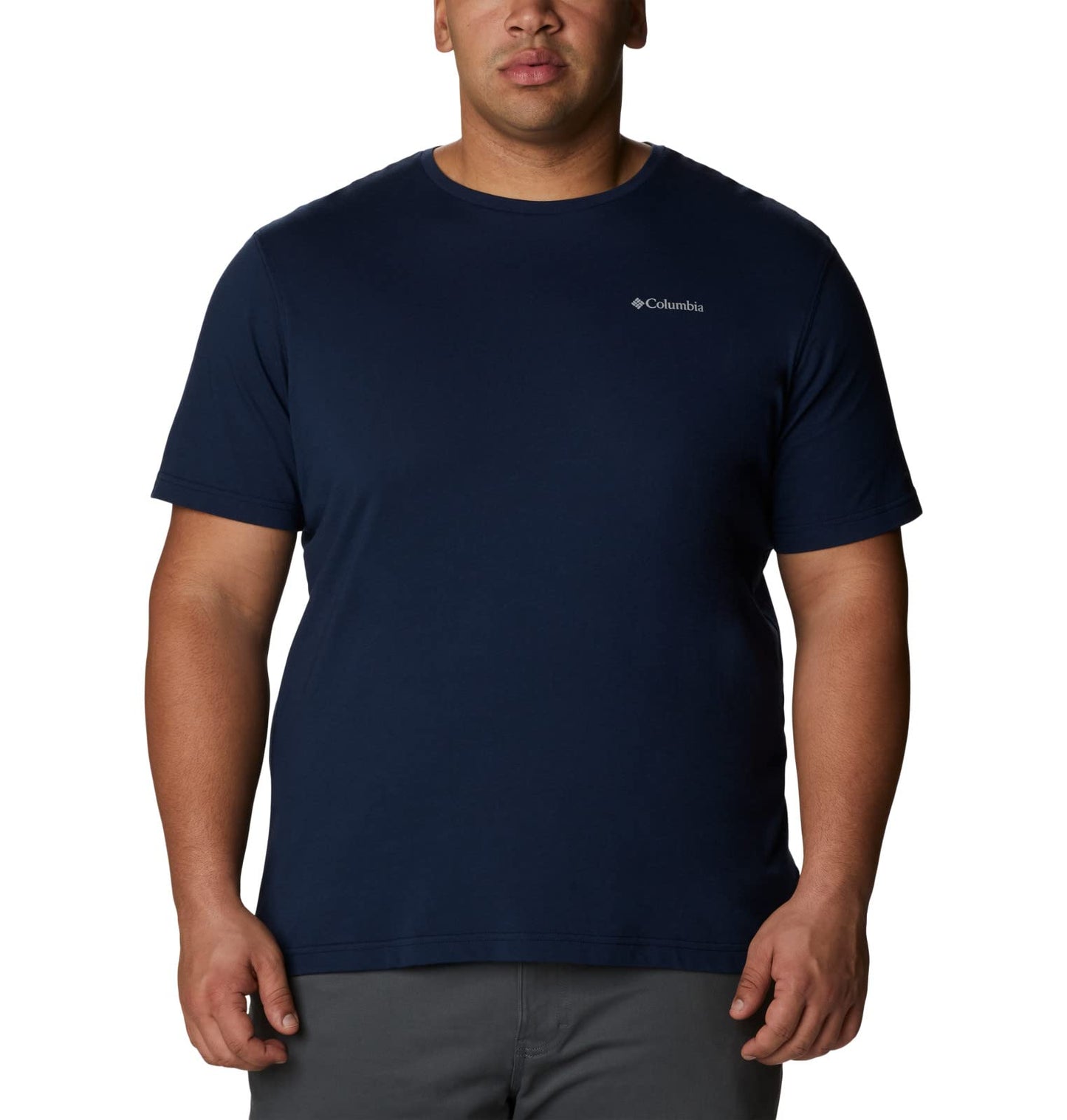 Columbia Mens Thistletown Hills Short Sleeve T-Shirt, Collegiate Navy Heather, X-Small