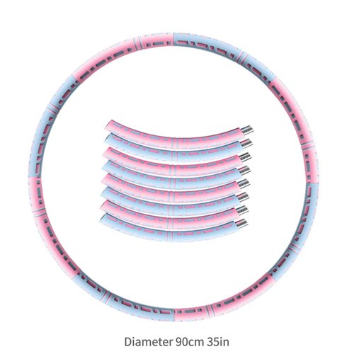 perlifefect Yoga Set 4 in 1 Yoga Equipment Set. Anti-Burst and Slip Resistant Yoga Ball. Leg Stretcher Strap for Pilates. Free Weight Hula Hoop for Workout. Figure 8 Fitness Resistance Band (Pink)