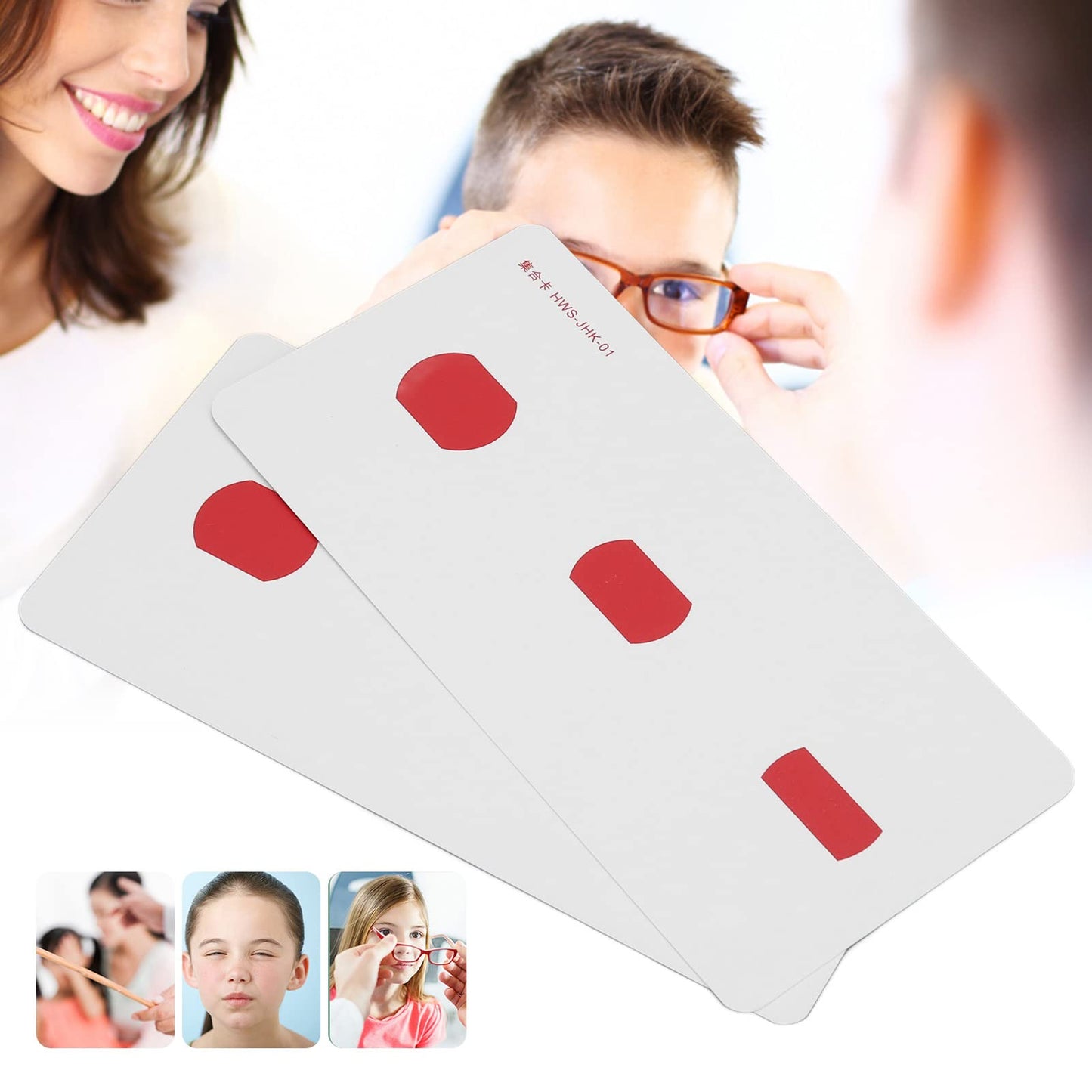 2pcs Strabismus Correction Cards, Amblyopia Training Cards