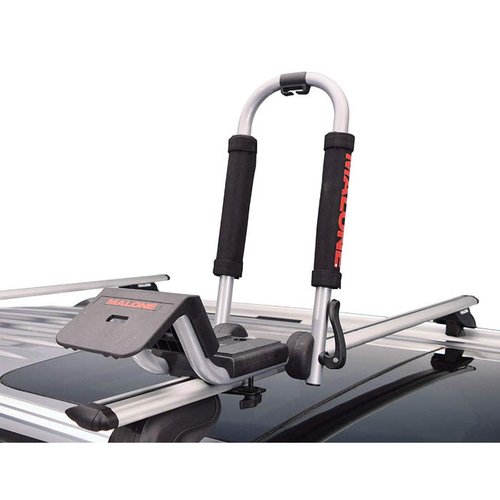 Malone Downloader Folding J-Style Universal Car Rack Kayak Carrier with Bow and Stern Lines