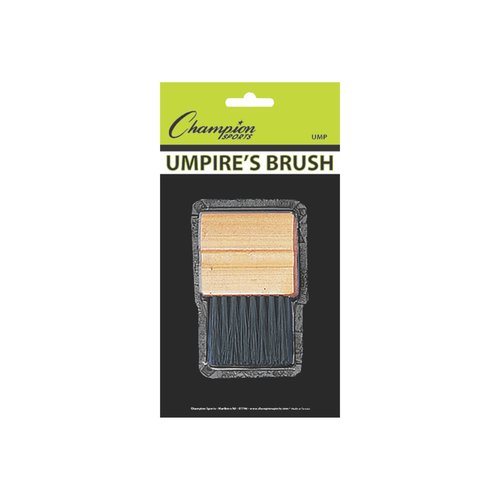 Champion Sports Umpire's Brush With Durable Bristles and Wooden Handle