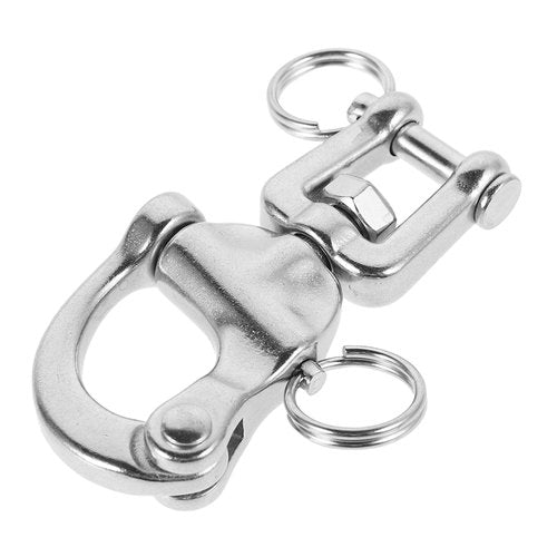OHPHCALL Quick Release Stainless Steel Swivel Shackle for Use Load Capacity Easy Handpull Operation Essential for Sailboats and Yachts Secure Rigging