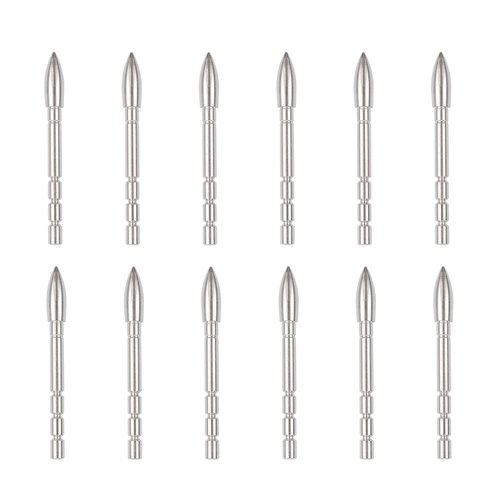 YLS Archery Field Points 85/100/120 Grain Insert Points Archery Bullet Points Target Practice Tips for ID 4.2mm Shaft(Pack of 12)