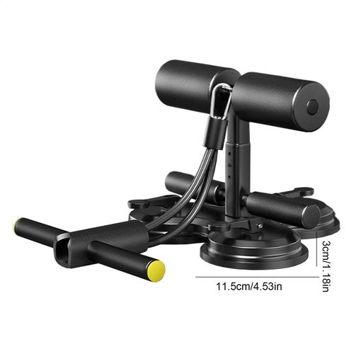 Ab Training Auxiliary Device, Portable Sit up Exercise Equipment, Multi-Functional Home Gym Equipment with Suction Cups and Resistance Bands for Women and Men