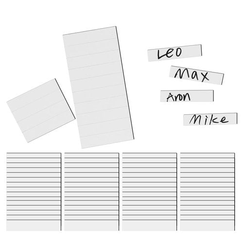 HIGHRAZON 30Pcs 0.5 x 2.36 inch Baseball Lineup Magnets, Strong Magnetic, Repeatable Coaching Board Magnets, Magnetic Name Lineup