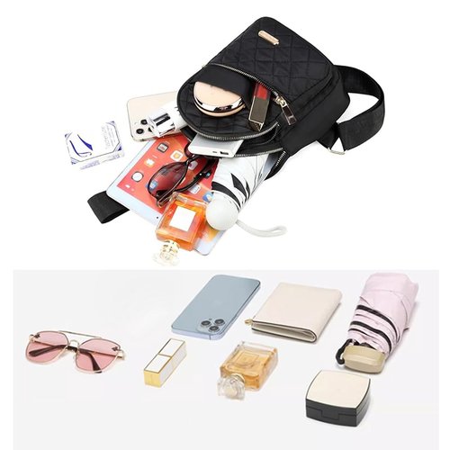 Crossbody Small Sling Backpack Sling Bag for Women Men, Chest Bag Daypack Crossbody for Travel Sport Running Hiking (Black)