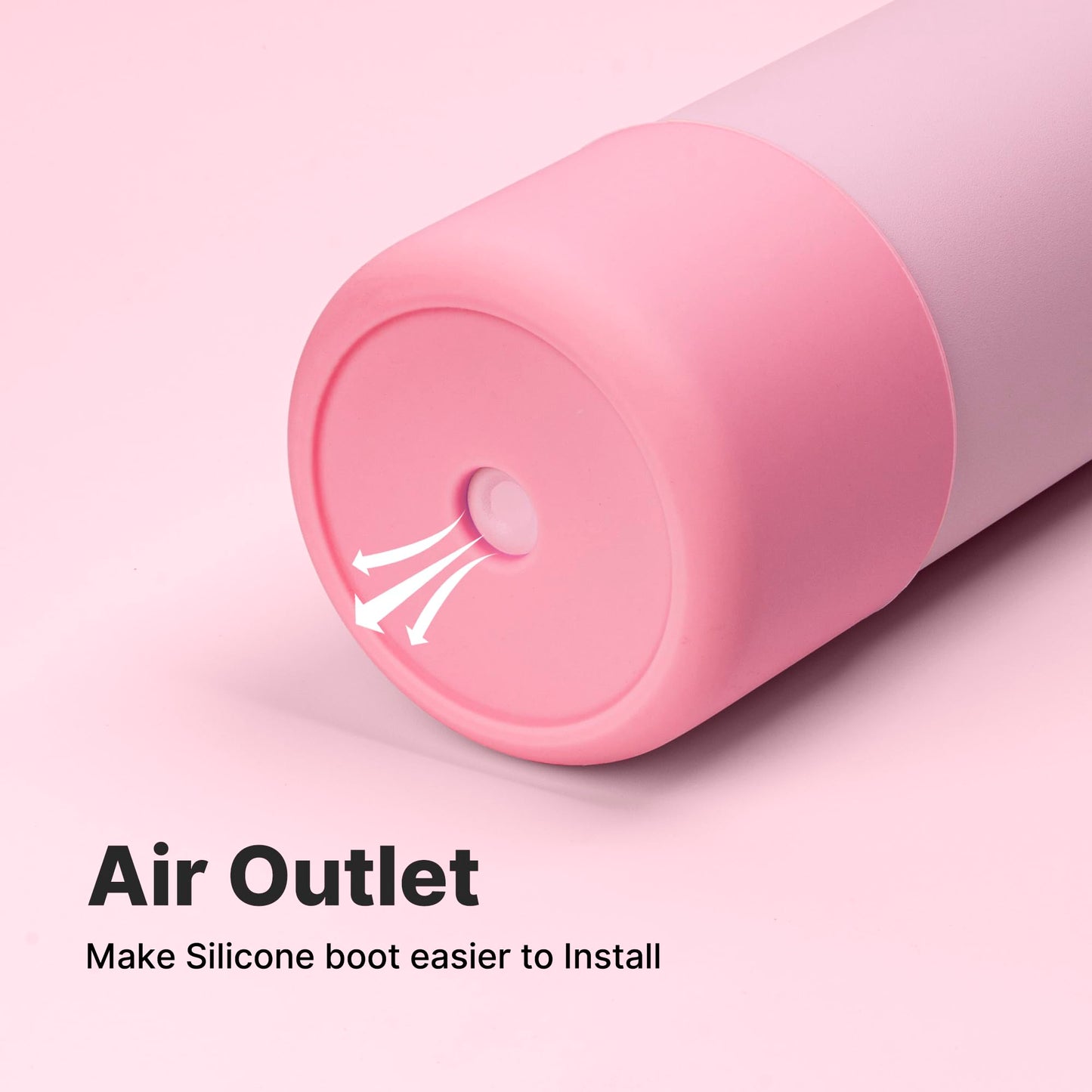 Diumepo Silicone Boot for 32 oz Owala Water Bottles, Anti-Slip Protective Sleeve for Owala Twist & FreeSip & Flip Insulated Water Bottle, Boot Bottom Base for Owala (Pink)