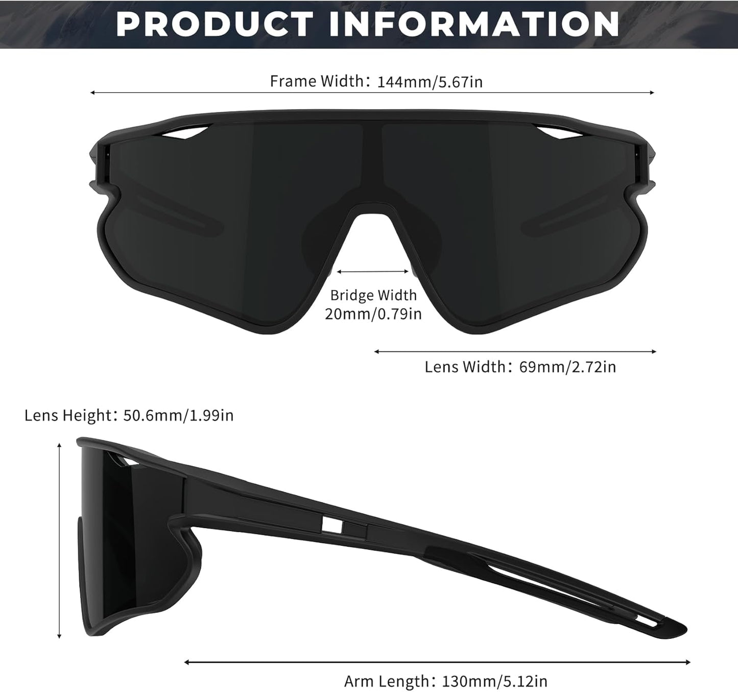 KALIYADI Polarized Sunglasses-Womens Sport Mens-Sunglasses: Lightweight Women Sun Glasses Running Cycling UV400 Protection