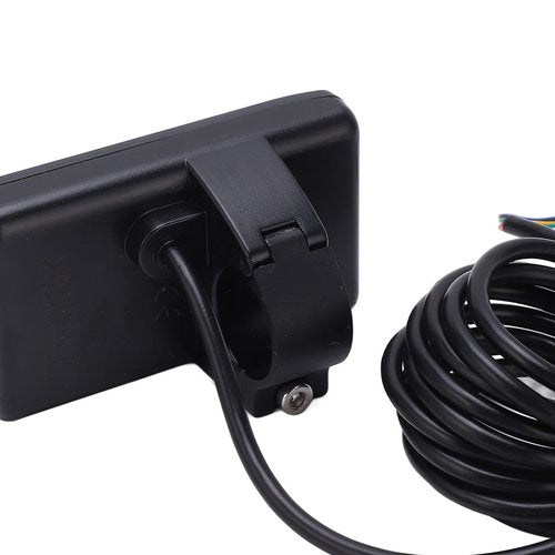 Electric Bike LCD Display, S866 LCD Display Sm Plug Electric Bike LCD Display Panel IP65 Waterproof LCD Display Meter for 22.2mm/0.9in Handlebars
