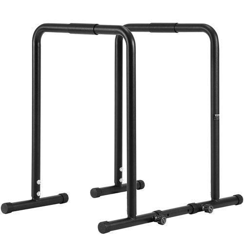 VEVOR Dip Bar, 31 to 35 Inch Height Adjustable, 440LBS Load Capacity, Heave Duty Parallette Push Up Stand, Fitness Workout Dipping Bar Station Stabilizer, Parallel Bars for Strength Training Home Gym