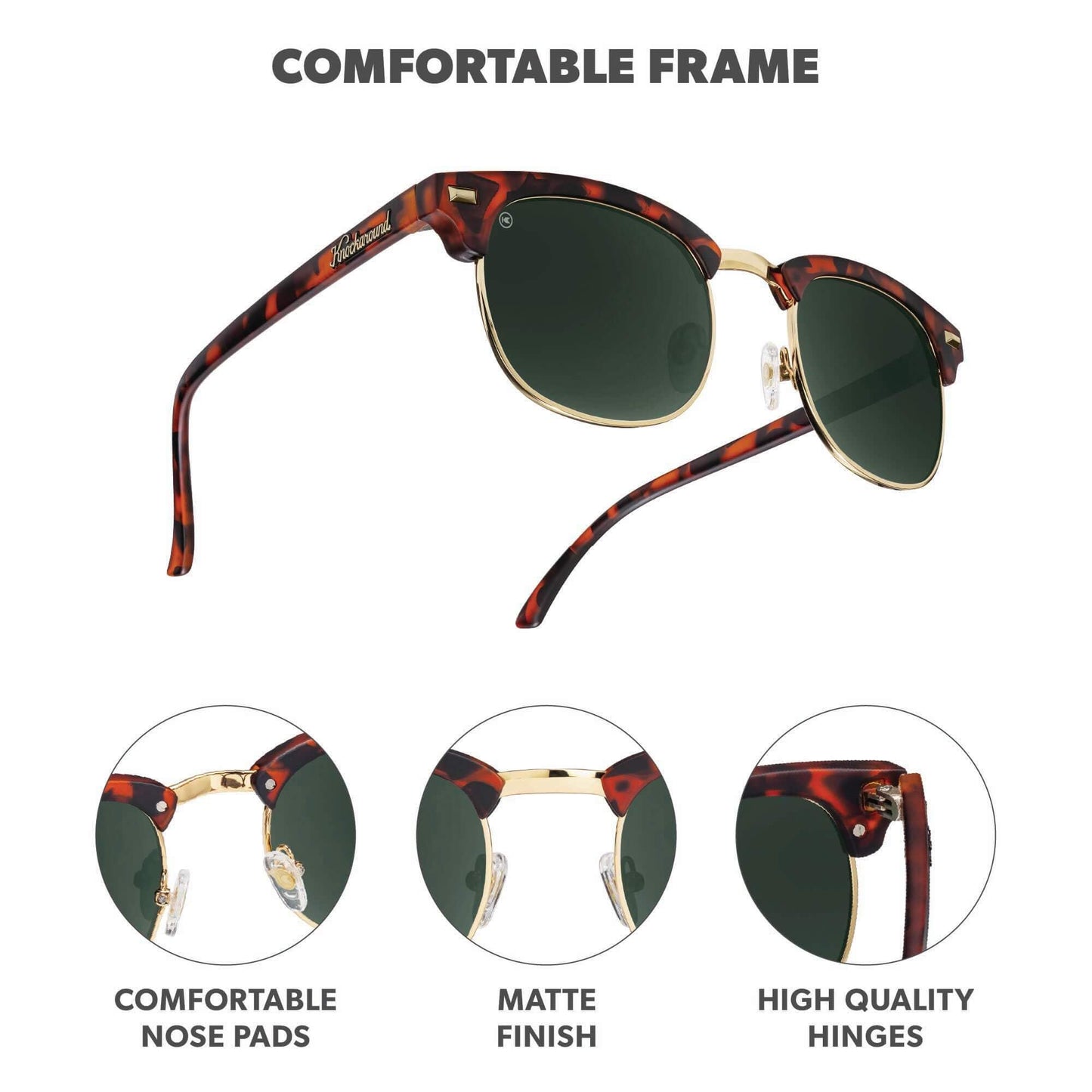 Knockaround Polarized Sunglasses for Men & Women - UV400 Protection