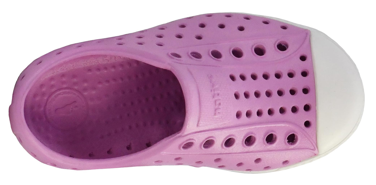 Native Shoes Unisex-Kids Jefferson Sneakers, Chillberry Pink/Shell White, 9 Toddler