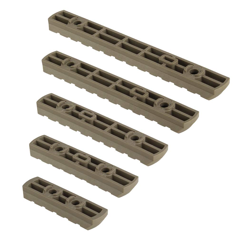 Aecktech Polymer Rail Sections,5-Slot 7-Slot 9-Slot 11-Slot 13-Slot